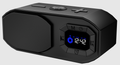 Enceinte Bluetooth Reveil, USB-C Recharge, Autonomie 24H, Écran Couleur Complet, TF/USB/AUX/BT, de Chevet, Chambre, Cuisine et Salon (Black)