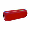 Enceinte Bluetooth Portable, Puissance 25W, Basses Renforcées, Autonomie 24h, Étanche IPX5, Stéréo TWS, Compatible TF/USB/AUX, Idéal Maison Extérieur Voyage (Red)
